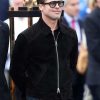 Brad Pitt Formula F1 Suede Leather Black Jacket
