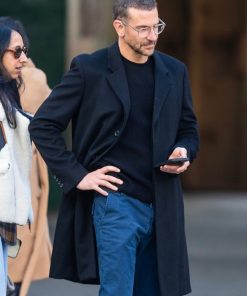 Bradley Cooper Classic Black Wool Coat