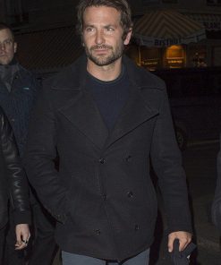 Bradley Cooper Vintage Black Wool Peacoat Black Friday Sale