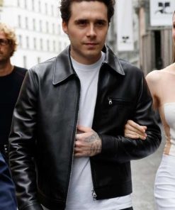 Brooklyn Beckham Biker Leather Jacket