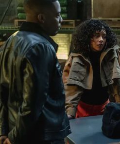 Cane Tejada Power Book II Ghost Leather Trucker Jacket Free Shipping UK USA Canada