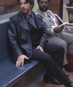 Carlito Brigante Al Pacino Black Leather Coat Buy now