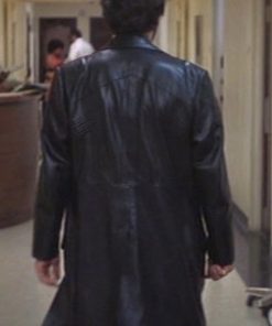 Carlito Brigante Al Pacino Black Leather Coat on Sale