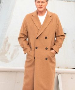 Cary Elwes The Ministry of Ungentlemanly Warfare Brown Wool Coat