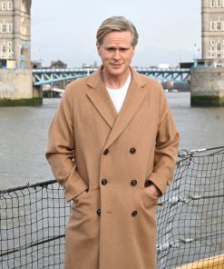 Cary Elwes The Ministry of Ungentlemanly Warfare Brown Wool Coat Celebrity Style