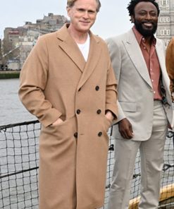 Cary Elwes The Ministry of Ungentlemanly Warfare Brown Wool Coat Shop now