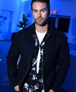 Chace Crawford Premiere Blue Wool Jacket