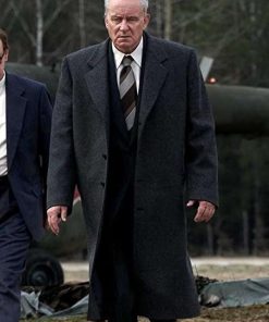 Chernobyl Stellan Skarsgård Gray Wool Coat
