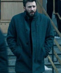 Chris Evans Avengers Gray Wool Coat Buy now