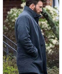 Chris Evans Avengers Gray Wool Coat Easter Sale