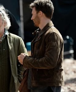 Chris Evans Ghosted Brando Suede Leather Jacket Gifts For Him