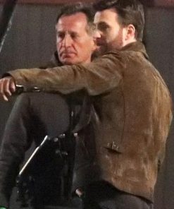 Chris Evans Ghosted Brando Suede Leather Jacket Shop now