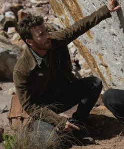 Chris Evans Ghosted Brando Suede Leather Jacket on Sale