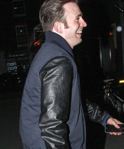 Chris Evans Knives Out Cotton Varsity Jacket New year Sale