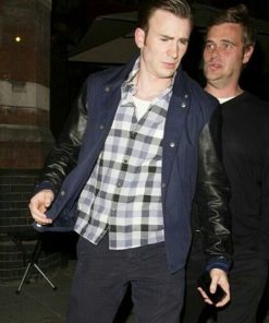 Chris Evans Knives Out Cotton Varsity Jacket Winter sale