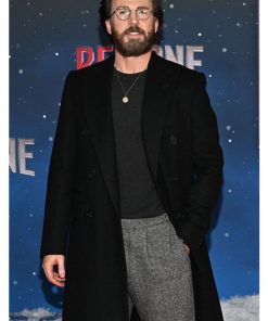 Chris Evans Red One Winter Wool Black Coat Free Shipping UK USA Canada