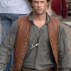 Chris Hemsworth Vintage Brown Leather Vest