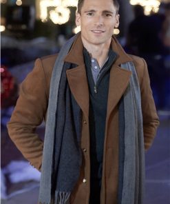 Christmas Tree Lane Andrew Walker Brown Wool Coat