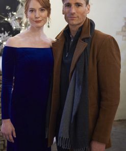 Christmas Tree Lane Andrew Walker Brown Wool Coat Free Shipping Worldwide