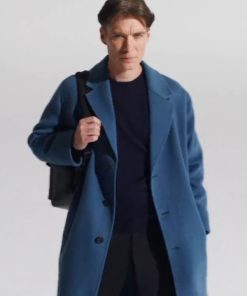 Cillian Murphy Peaky Blinders Blue Wool Coat