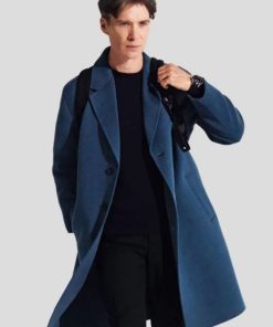 Cillian Murphy Peaky Blinders Blue Wool Coat Hot Sale