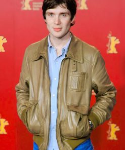 Cillian Murphy Tan Leather Jacket
