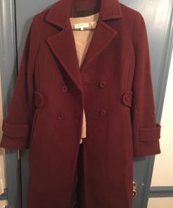 Cobie Smulders How I Met Your Mother Maroon Wool Coat Gifts For Her