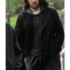 Colin Farrell Double Breasted Black Wool Coat
