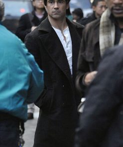 Colin Farrell Double Breasted Black Wool Coat Easter Sale