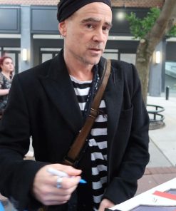 Colin Farrell Vintage Wool Winter Coat Black Friday Sale