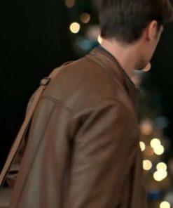Corey Sevier The Christmas Charade Brown Leather Jacket Buy now