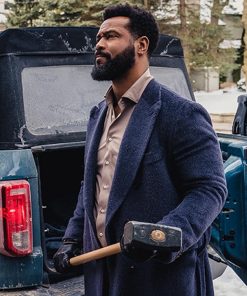 Cross Isaiah Mustafa Gray Wool Coat Shop now