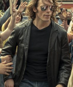 Daisy Jones & The Six Sam Claflin Leather Coat