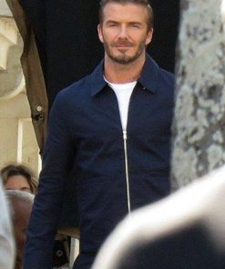 David Beckham Classic Blue Cotton Jacket Black Friday Sale