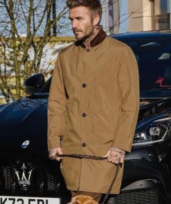 David Beckham Fashion Brown Cotton Jacket New Year Sale