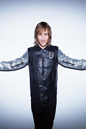 David Guetta Bomber Leather Varsity Jacket