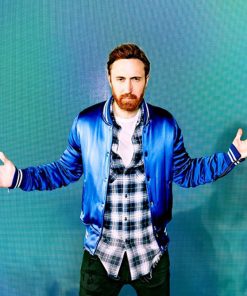 David Guetta Bomber Varsity Satin Jacket Black Friday Sale