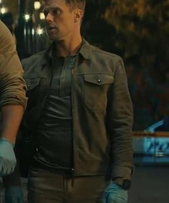 David O’Donnell Reacher Grey Suede Jacket