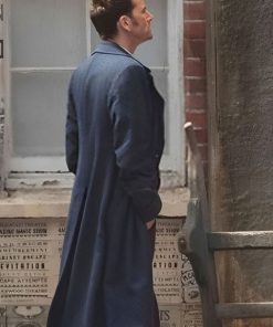 David Tenant Tenth Doctor Who Blue Wool Coat Buy now