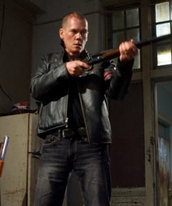 Death Sentence Kevin Bacon Cafe Racer Leather Jacket