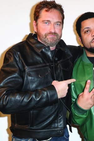 Den of Thieves 2 Gerard Butler Leather Jacket Black Friday Sale