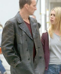 Doctor Who Ninth Doctor Christopher Eccleston Leather Coat Gifts For Him
