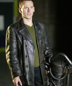 Doctor Who Ninth Doctor Christopher Eccleston Leather Coat New Year Sale