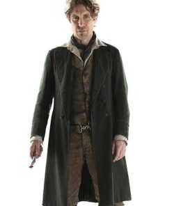 Eight Doctor Who Paul McGann Green Wool Coat