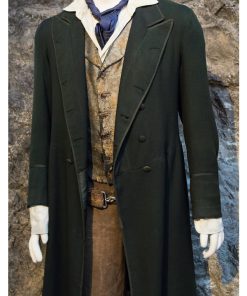 Eight Doctor Who Paul McGann Green Wool Coat Easter Sale