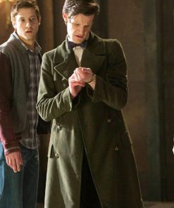 Eleventh Doctor Matt Smith Doctor Who Green Wool Coat