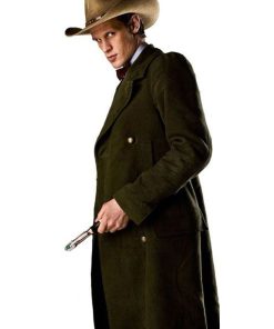 Eleventh Doctor Matt Smith Doctor Who Green Wool Coat Celebrity Outfits