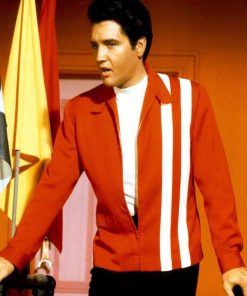 Elvis Presley Speedway Red Cotton Jacket