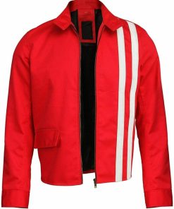 Elvis Presley Speedway Red Cotton Jacket Celebrity Outfits