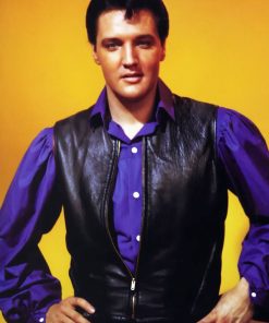 Elvis Presley Vintage Biker Leather Vest